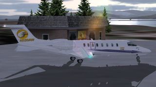 Screenshot 2 — Alaskan Winds LearJet45 and Paint Kit.