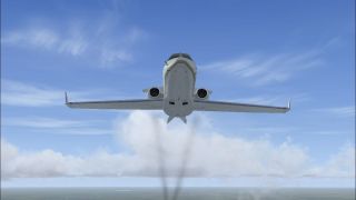 Screenshot 1 — Default Lear 45 Engine Smoke Effect