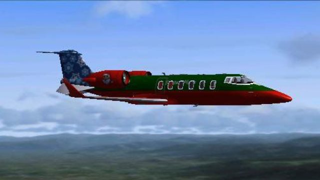 Screenshot 1 — Santa's Learjet 60