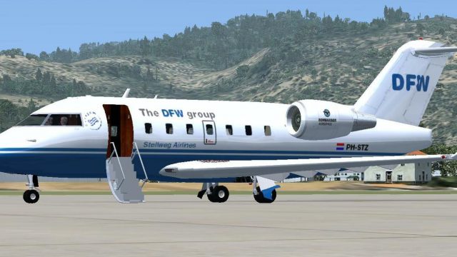 Screenshot 1 — Stellweg Airlines Canadair CL-604
