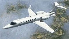 Screenshot 1 — White Learjet 45