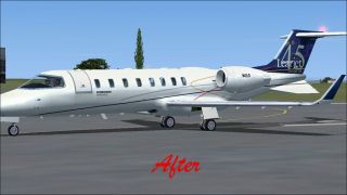 Screenshot 1 — Default Bombardier Learjet 45 Blurred Texture Fix