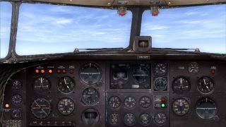 Screenshot 1 — Douglas DC-3 Widescreen 2D Panel