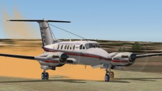 Screenshot 3 — FS2004/FS2002 Kingair B200 of the Royal Flying Doctor Service of Australia, Full Package
