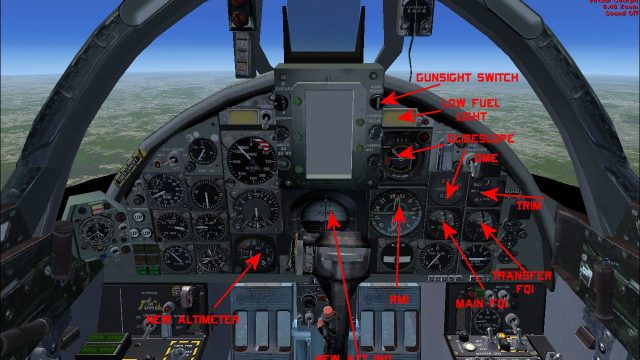 Screenshot 1 — Chance Vought F-8E Crusader VC Panel