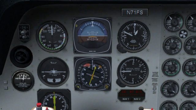 Screenshot 1 — Panel Files For Default Beechcraft Baron