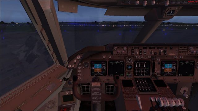 Screenshot 1 — POSKY Boeing 747-400 Virtual Cockpit