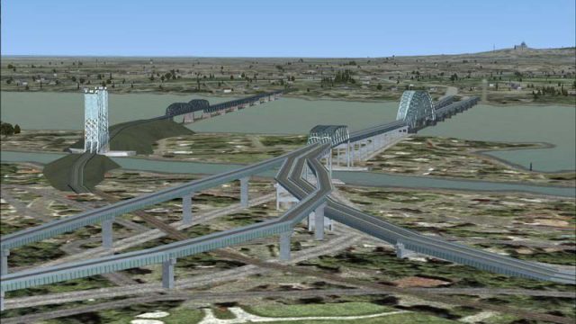 Screenshot 1 — Montreal Ponts de la Rive-Sud Scenery