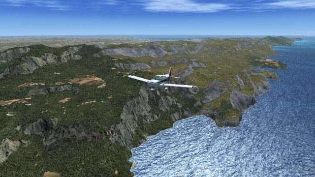 Screenshot 1 — 19 M Balearic Terrain Mesh Scenery
