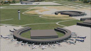 Screenshot 1 — Kansas City Int'l Airport Scenery