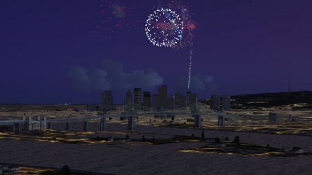 Screenshot 1 — Fireworks Of St. Jean Scenery