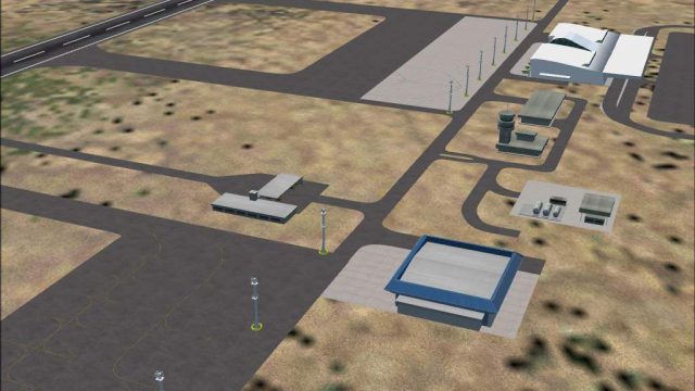 Screenshot 1 — Palmas Airport Scenery