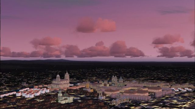 Screenshot 1 — SpainFsX Night Textures Scenery