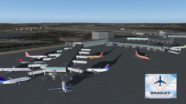 Screenshot 1 — Bradley International Airport Scenery