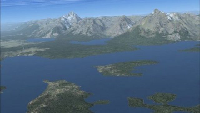 Screenshot 1 — Rocky Mountains Landclass Scenery