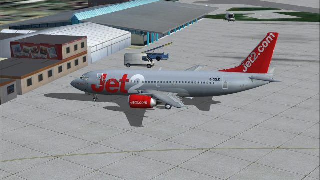 Screenshot 1 — EGNH Blackpool Airport Scenery