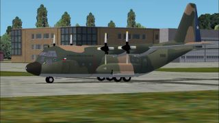Screenshot 2 — FS2004/FS2002 C-130B Lockheed Hercules in the Fuerza aerea de Chile livery