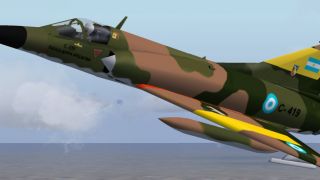 Screenshot 10 — Updated FS2004 Dassault Mirage M5 Dagger Argentina AF
