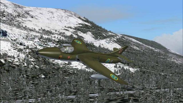 Screenshot 1 — Hawker Hunter T.7 Package