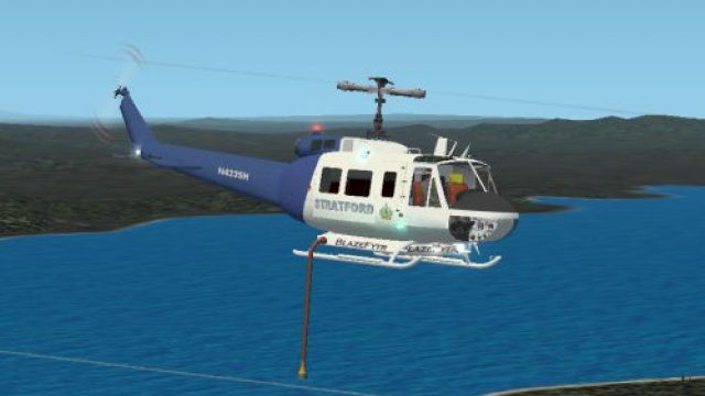 Screenshot 1 — FS2004/FS2002 Bell 205A-1 Stratford Helicopters