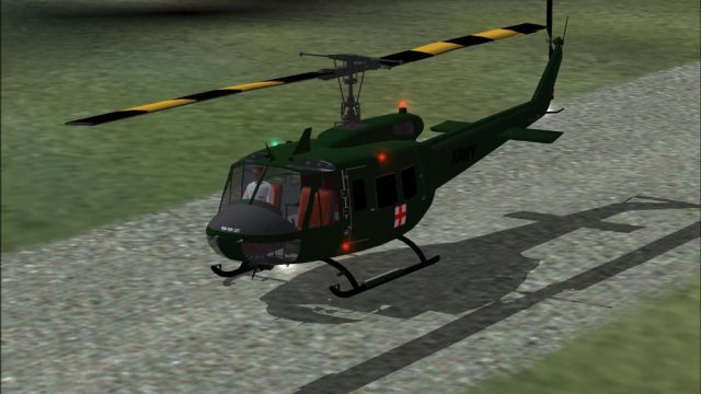 Screenshot 1 — FS2004/FS2002 Bell 205A-1 Army Medivac
