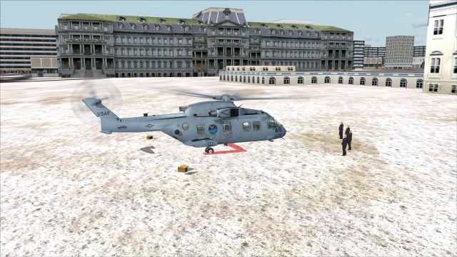 Screenshot 1 — White House Landing Pad Scenery