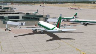 Screenshot 1 — Milan Malpensa Airport Scenery