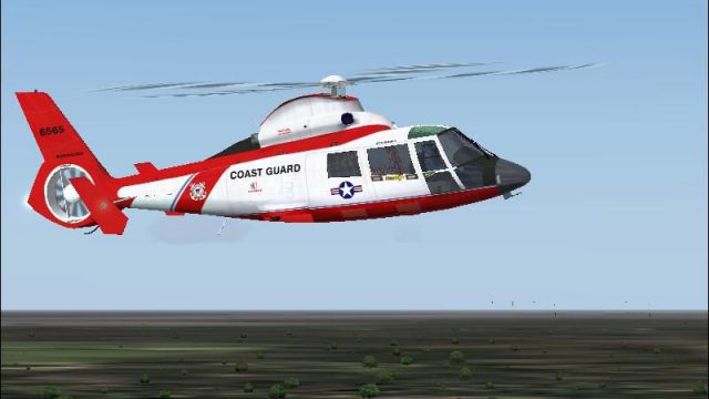 Screenshot 1 — FS2002/FS2004 Aerospatiale HH65A Dolphin US Coast Guard Package