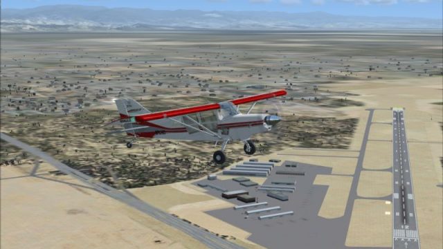Screenshot 1 — Visalia Municipal Airport Scenery