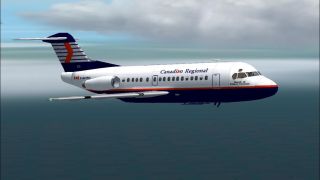 Screenshot 1 — FS2002/2004 Fokker Fellowship F28-4000 Canadian Regional