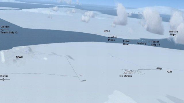 Screenshot 1 — McMurdo Ice Station Scenery