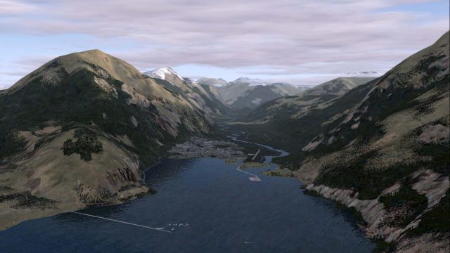 Screenshot 1 — Stewart Airport Scenery