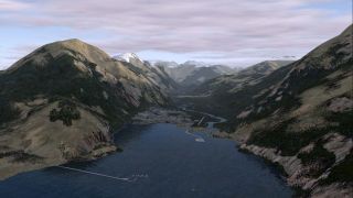Screenshot 1 — Stewart Airport Scenery