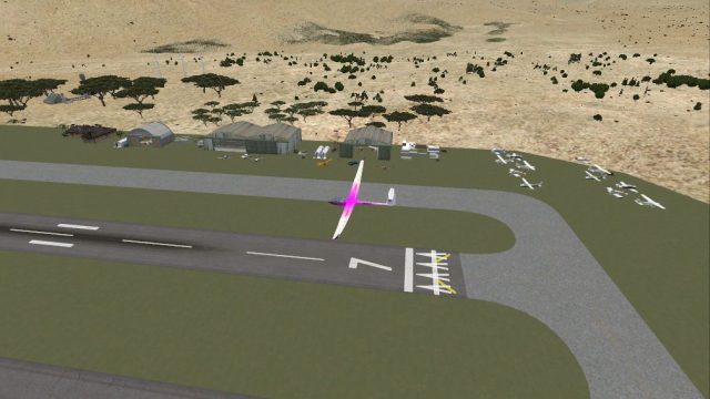 Screenshot 1 — Salton Sea Airport Scenery