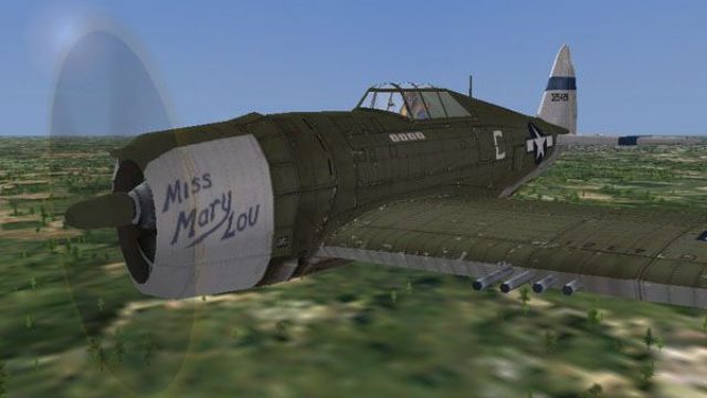 Screenshot 1 — CFS3 Republic P-47D-20 Thunderbolt "Miss Mary Lou"