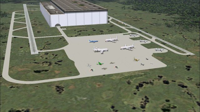 Screenshot 1 — HE Production Facility Scenery