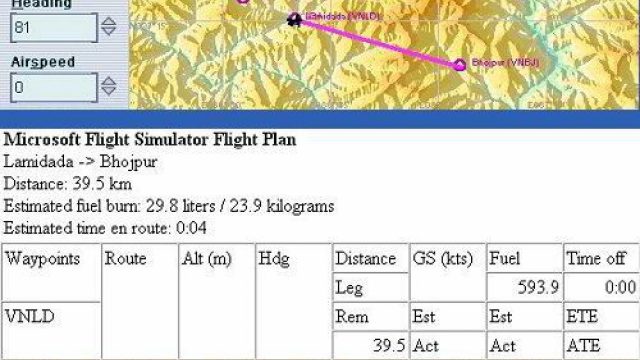 Screenshot 1 — Nepal 1 Flightplan
