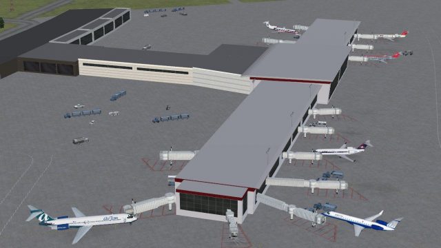 Screenshot 1 — Quad City International Airport Scenery