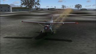 Screenshot 5 — and FS2002 EFFECTS: Nick's Prop Dust with Control Gauges