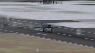Screenshot 3 — and FS2002 EFFECTS: Nick's Prop Dust with Control Gauges