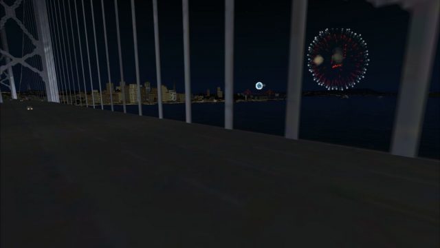 Screenshot 1 — 4th of July Fireworks Scenery