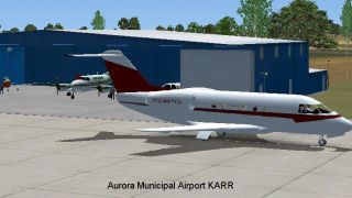 Screenshot 1 — Aurora Municipal Airport Scenery