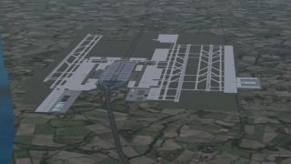 Screenshot 1 — Pudong Airport Scenery