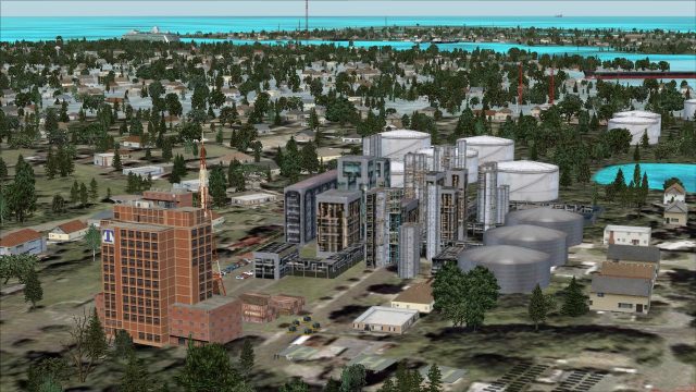 Screenshot 1 — Galveston Oil Rigs Scenery