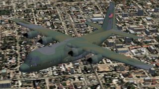 Screenshot 1 — C-130E Lockheed Hercules USAFE Textures