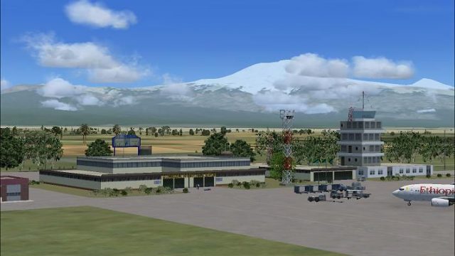 Screenshot 1 — Kilimanjaro International Airport Scenery