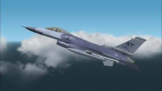 Screenshot 2 — Aircraft and Panel - USAF F-16C Boys from Syracuse