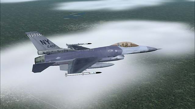 Screenshot 1 — Aircraft and Panel - USAF F-16C Boys from Syracuse