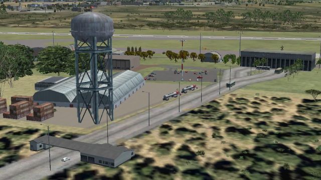 Screenshot 1 — Almonacid Military Airport Scenery