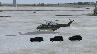 Screenshot 3 — White House Lawn Helipad Scenery